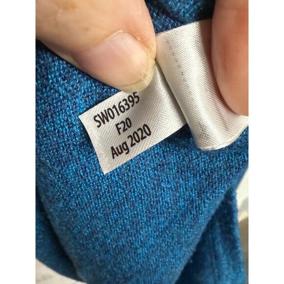 Smartwool Color Block Pullover Sweater Merino Wool Blend Size M Blue - Picture 6 of 6